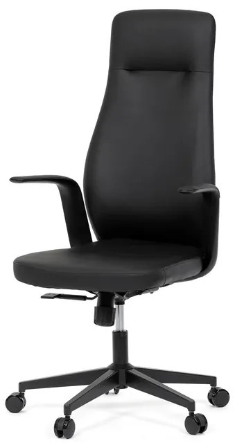 Autronic BONTEC Kancelárske kreslo, hojdací mechanizmus, čierna ekokoža, KA-T8325 BK Farba: Čierna