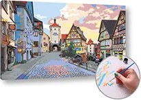 Maľovanie podľa čísel ZABUDNUTÁ ULIČKA – stredná náročnosť