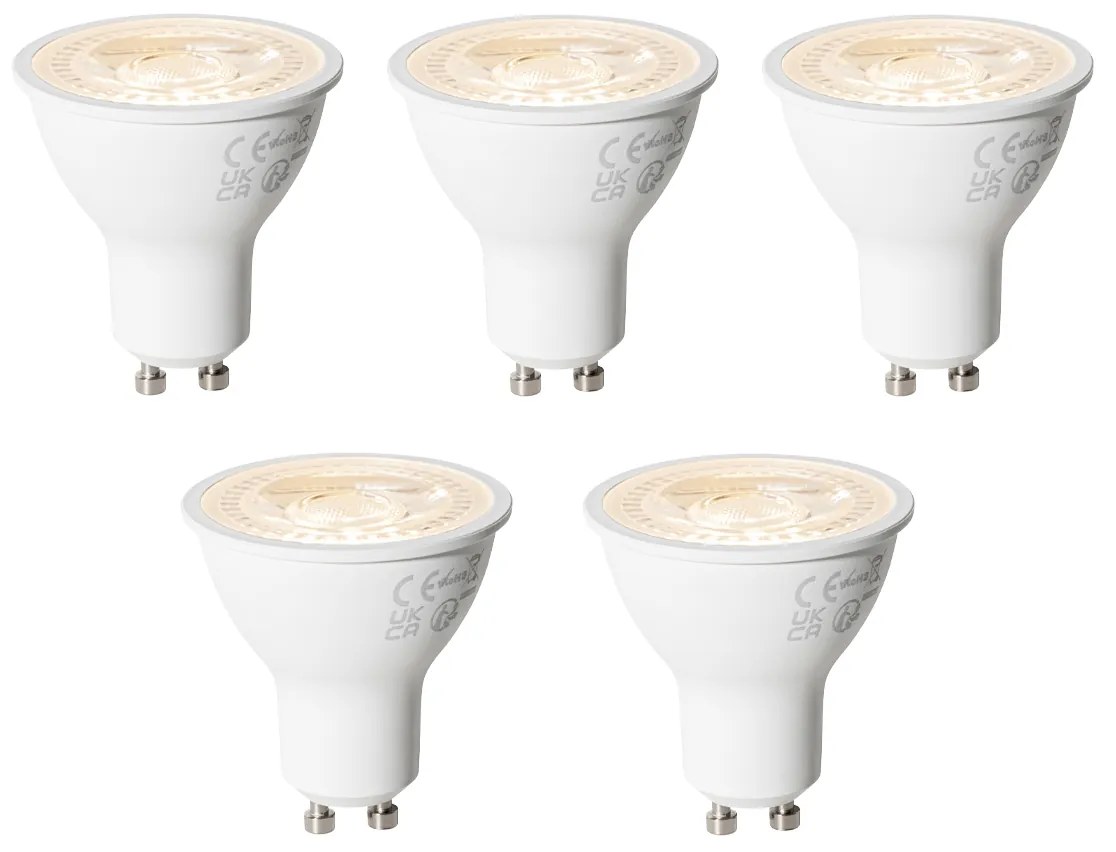 Sada 5 stmievateľných LED žiaroviek GU10 7W 430 lm 2700K