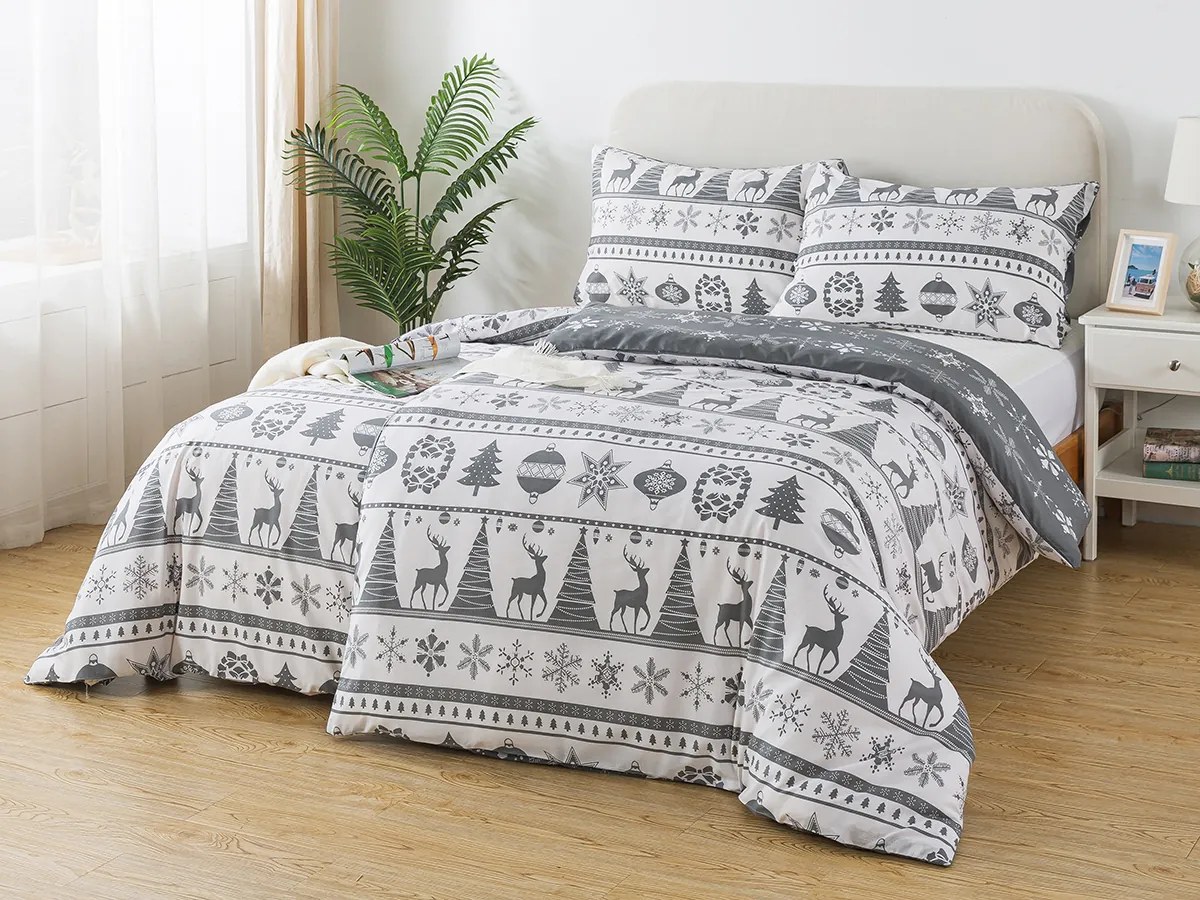 XPOSE® Francúzske flanelové obliečky CHRISTMAS TIME DUO