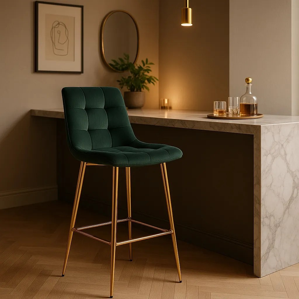 PROXIMA.store - Jedálenská barová stolička ARIEL FARBA: zelená