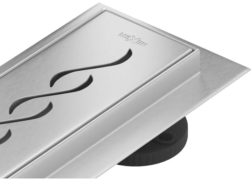 Mexen Flat nerezový sprchový žľab 50 cm vzor M18, 1023050-15