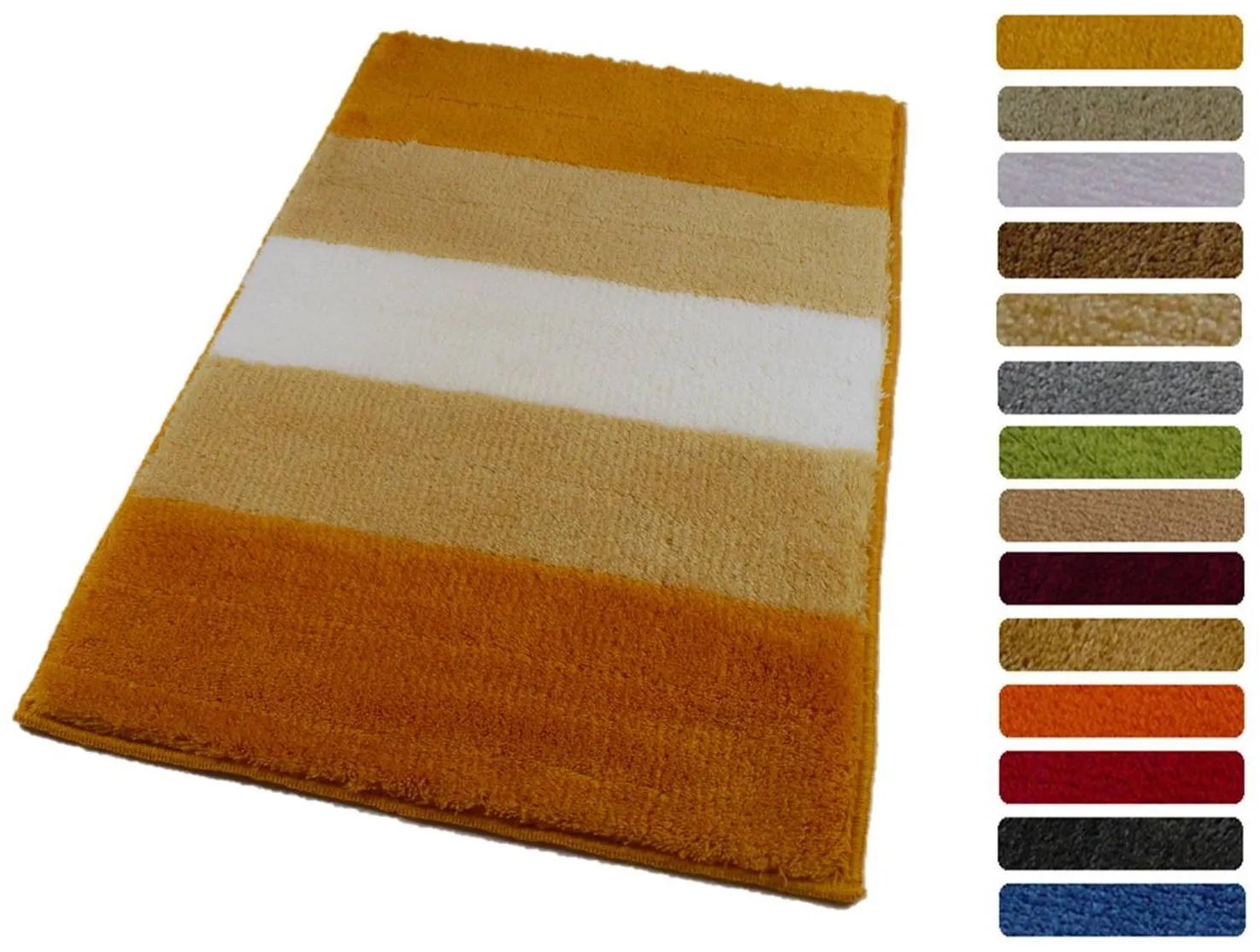 ROUTNER Kúpeľňová predložka BARLETTA Žltá 10705 - Žltá / 50 x 80 cm 10705