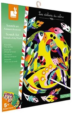 Atelier Mini - vyškrabovacie obrázky - zvieratká sveta