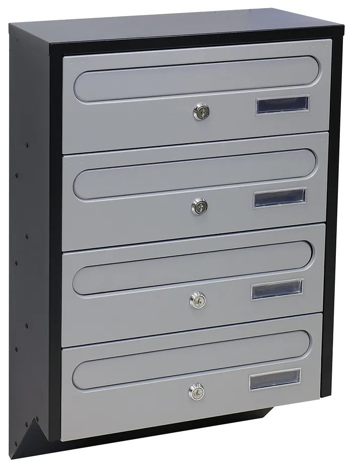 Poštová schránka BK 04, strieborná