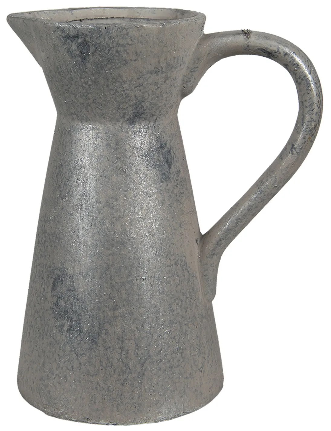 Šedý antik keramický dekoračný džbán - 20*13*25 cm Šedý antik keramický dekoračný džbán - 20*13*25 cm
