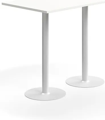 Barový stôl VERTICUS, 1400x800x1100 mm, biela