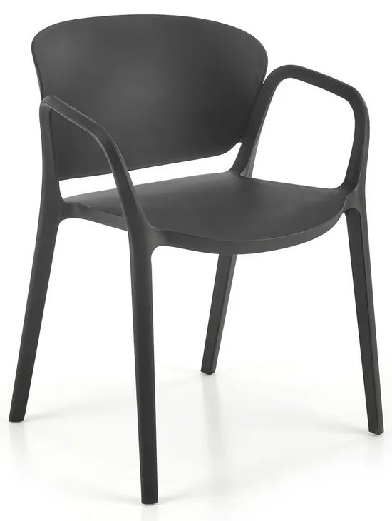 Jedálenská stolička Layne, čierna