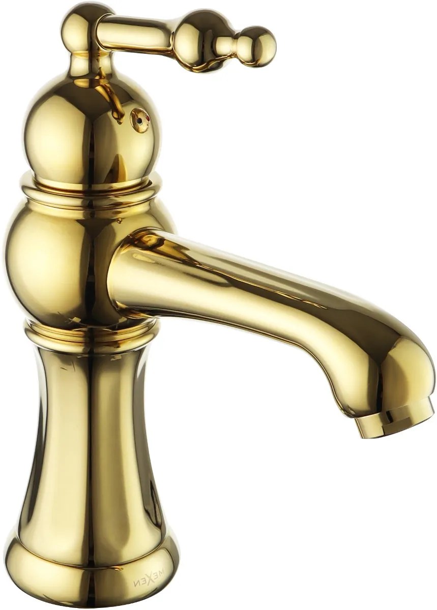 Mexen Retro - umývadlová batéria, zlatá,73200-50