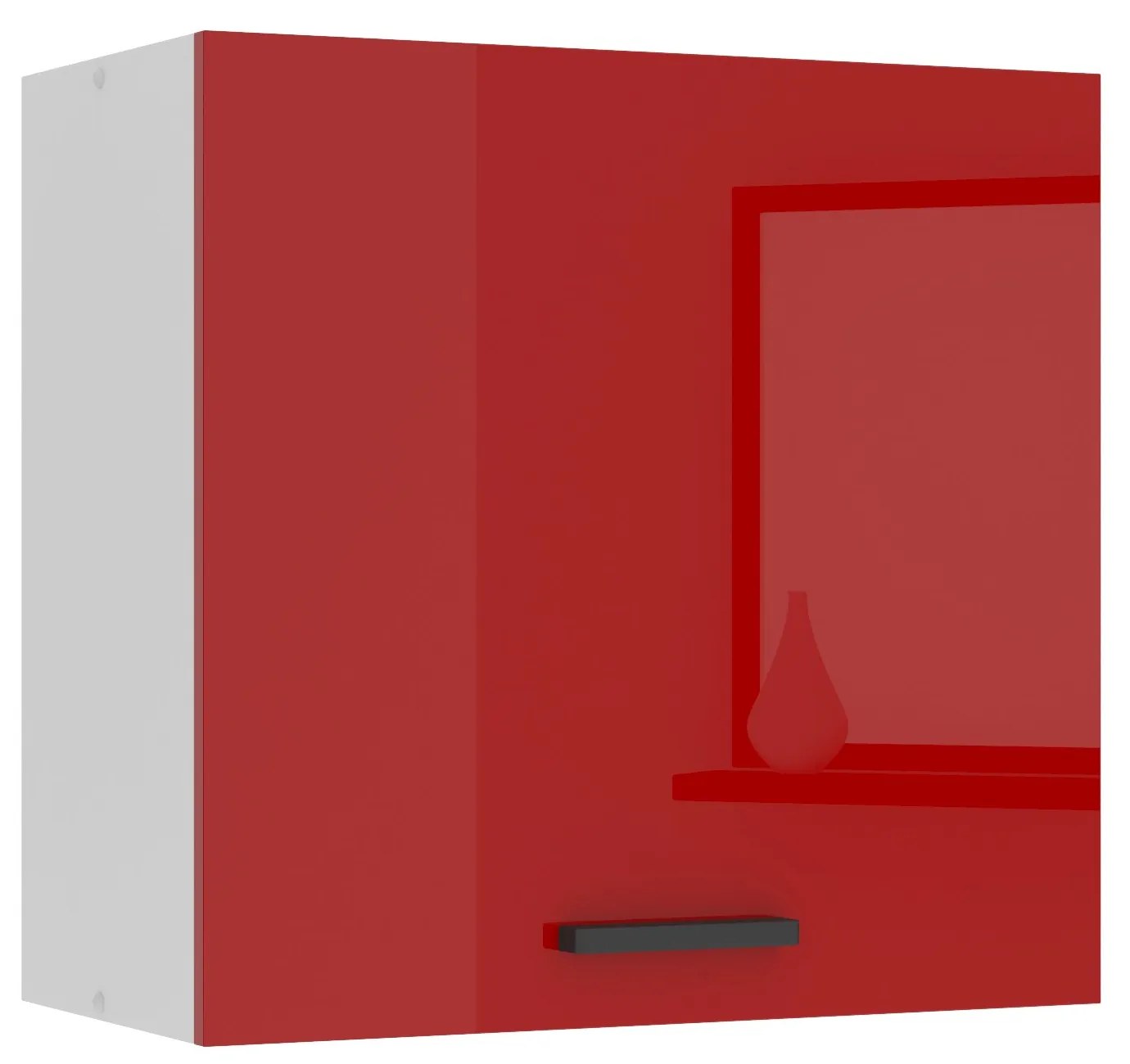 Kuchynská skrinka Belini Premium Full Version horná 60 cm červený lesk