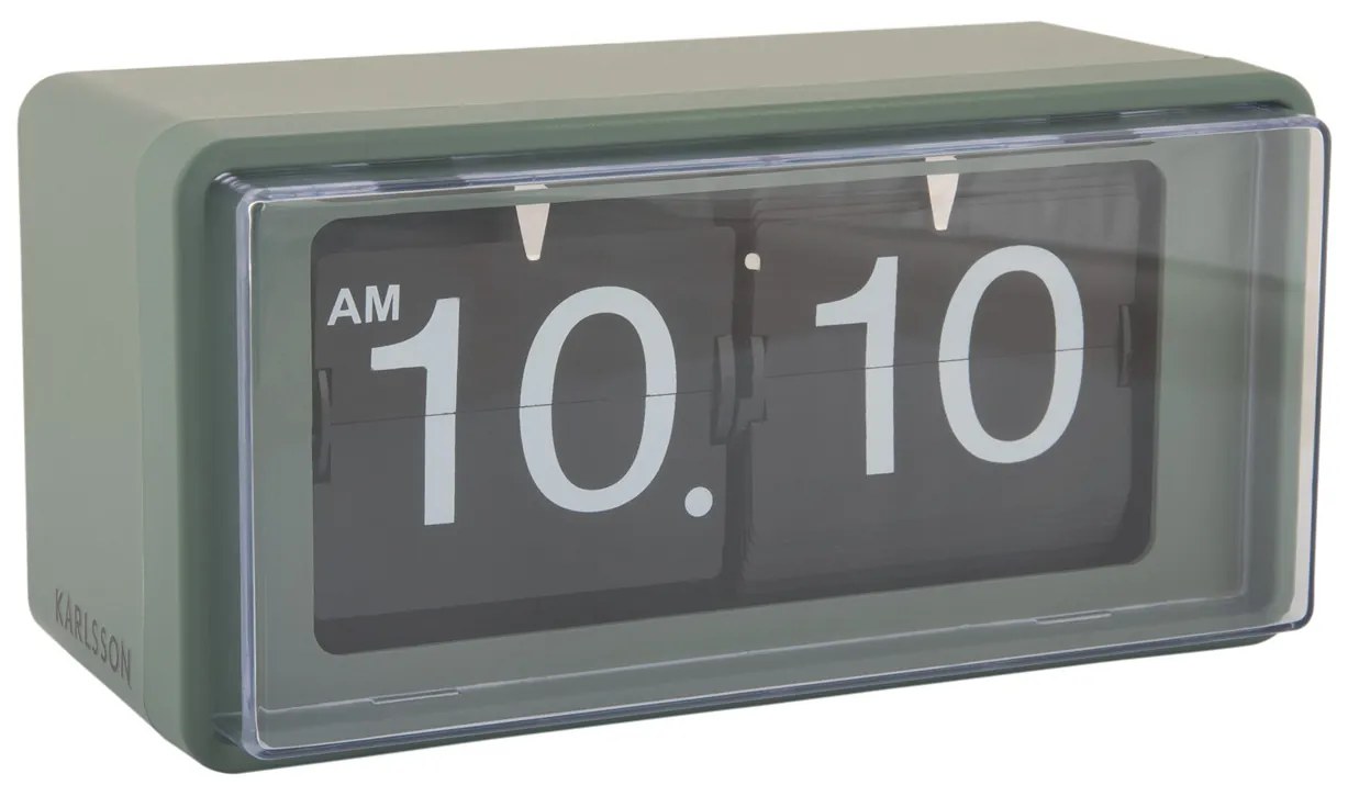 Digitálne hodiny Karlsson Retro Boxed Flip KA6055GR, 20cm