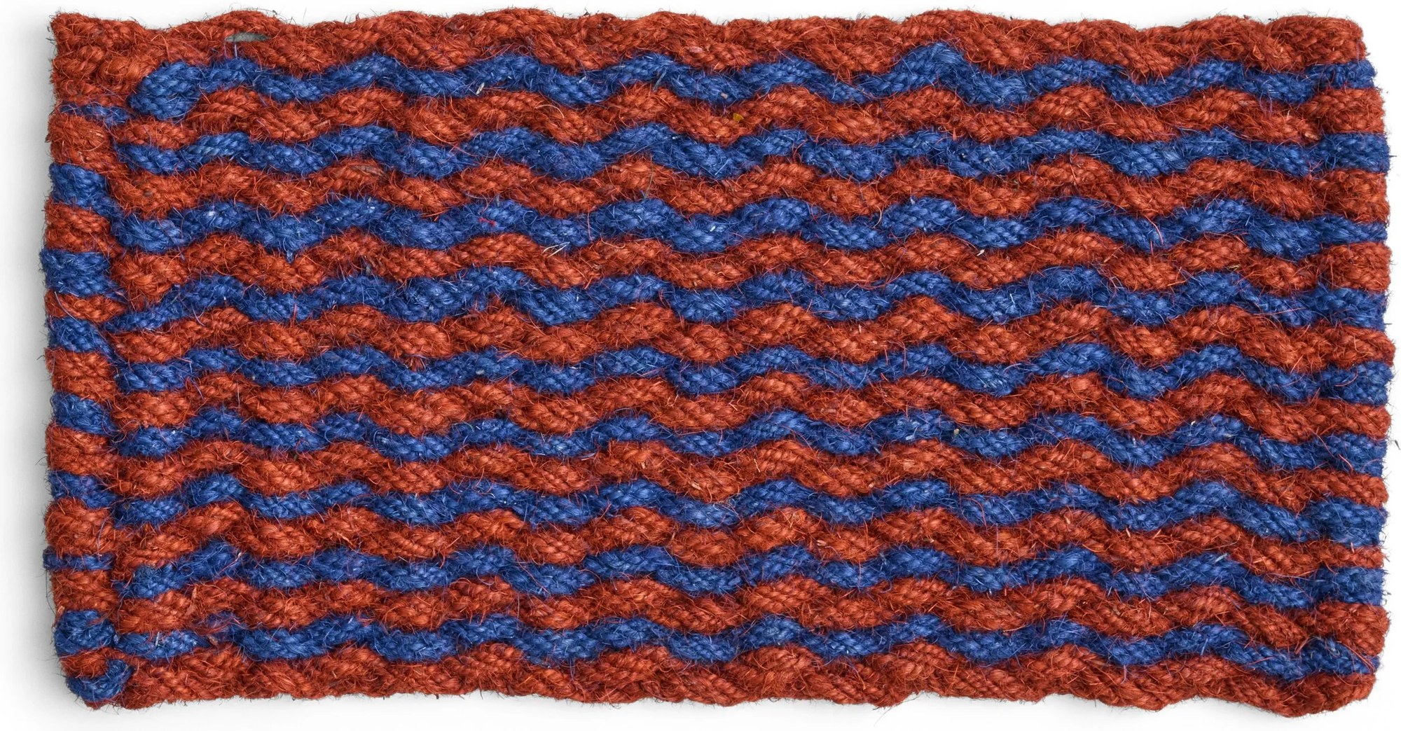 Rohožka Coco Wave, hnedo-modrá