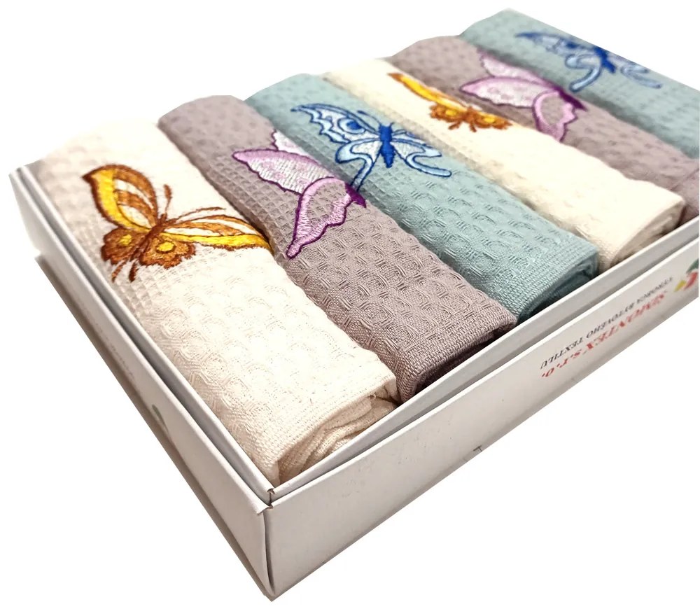 Kuchynské utierky Homa BUTTERFLY 6 ks 40x60 cm
