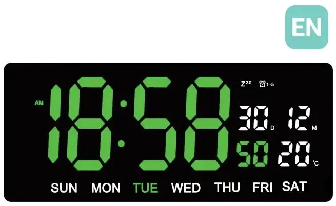 Digitálne hodiny JVD DH3604.2, 36cm