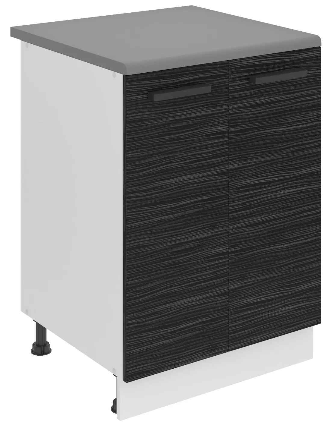 Kuchynská skrinka Belini Premium Full Version spodná 60 cm eben kráľovský s pracovnou doskou
