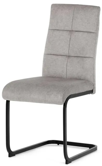 Autronic BONTEC Jedálenská stolička, šedá, zamat vintage, DCL-D1275 GREY4 Farba: Strieborná