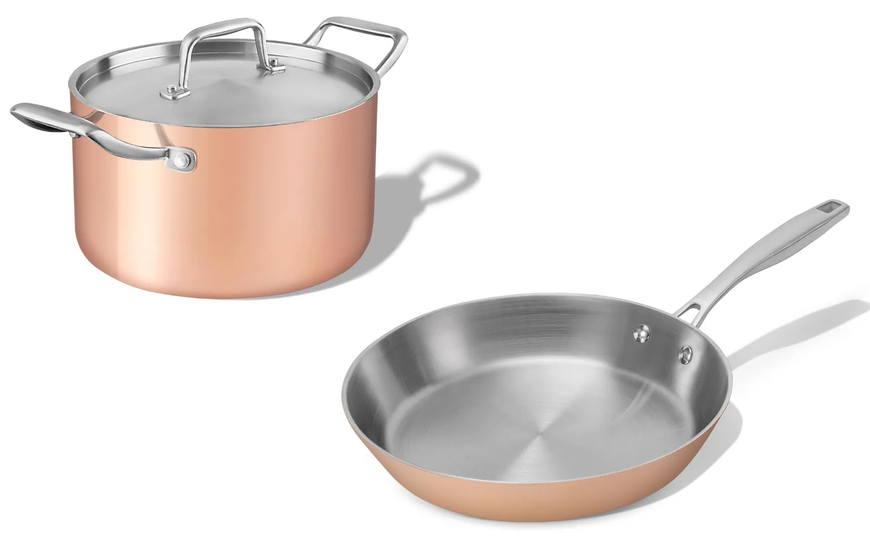 Elmich Súprava medeného riadu Tria Copper 2 ks, 1 hrniec a 1 panvica