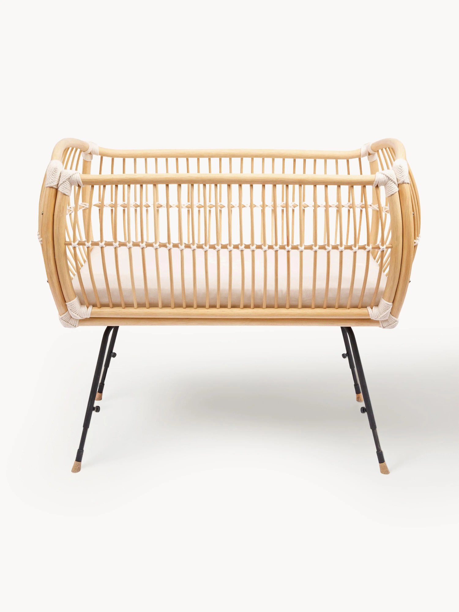 Ručne vyrobená detská bočná posteľ z ratanu Martha