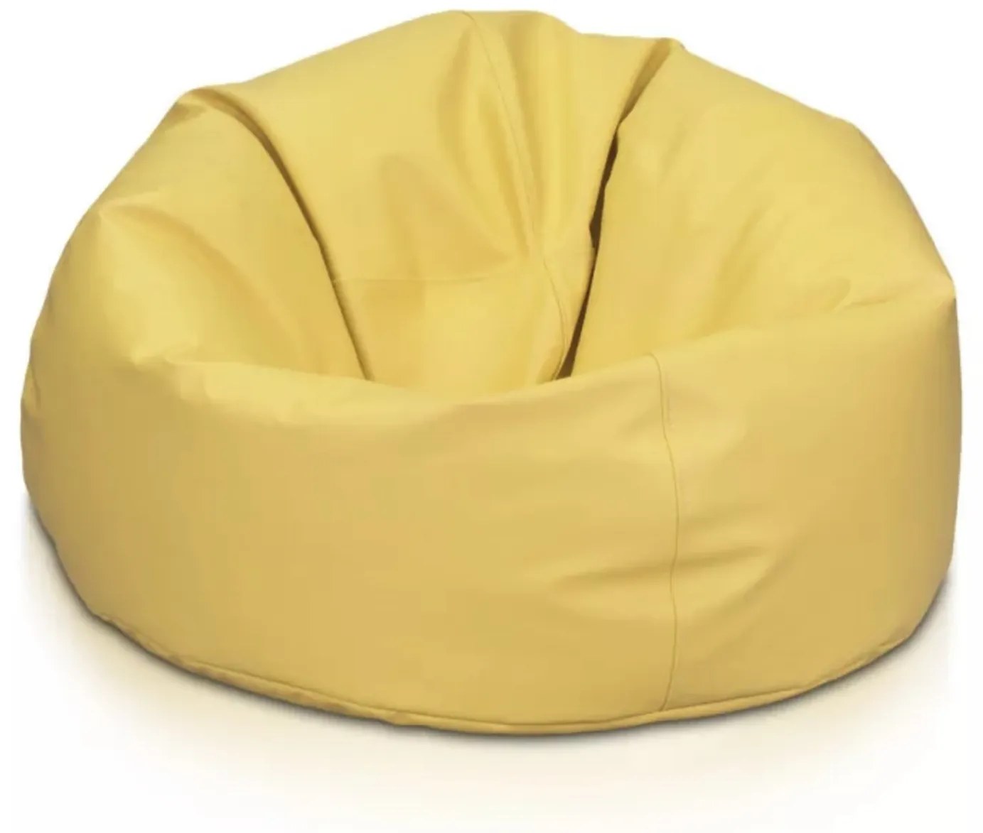 Sedací vak Sakwa L z ekokože – pohodlný, ľahko čistiteľný, elegantný vak pre deti aj dospelých Farba: E03 - Žltá