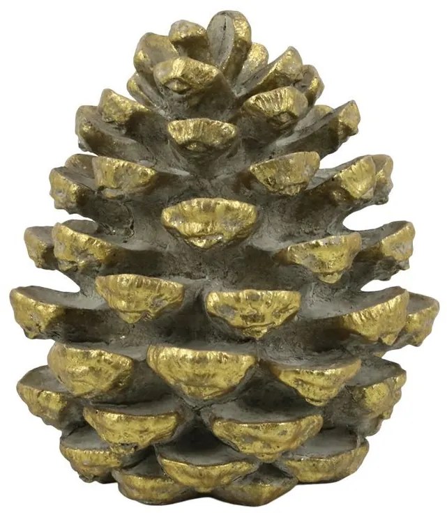 Mosadzná antik dekorácia šiška Marbonne - Ø 15*18 cm