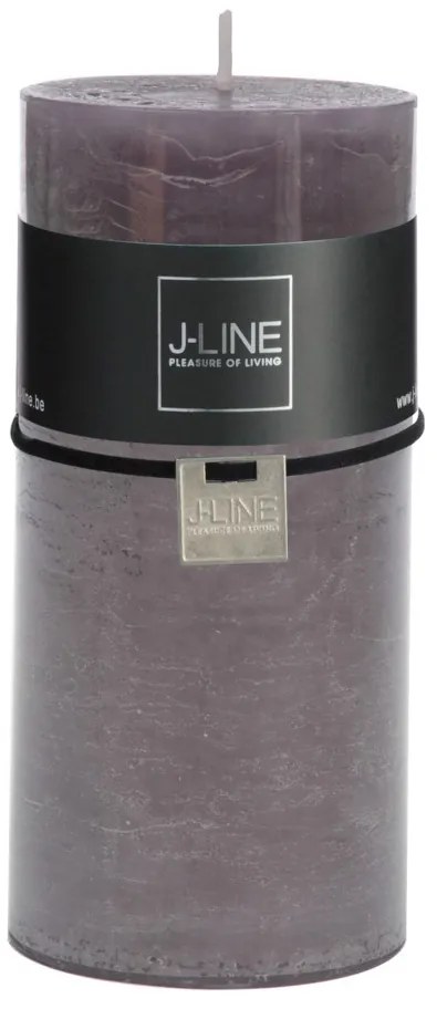 Šedá sviečka Granite valec L - Ø 7*15 cm/72h