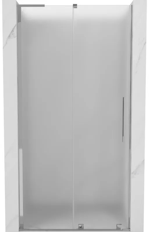 Mexen Velar L, posuvné sprchové dvere do otvoru 100 cm, 8mm sklo námraza, chrómová, 871-100-003-31-01