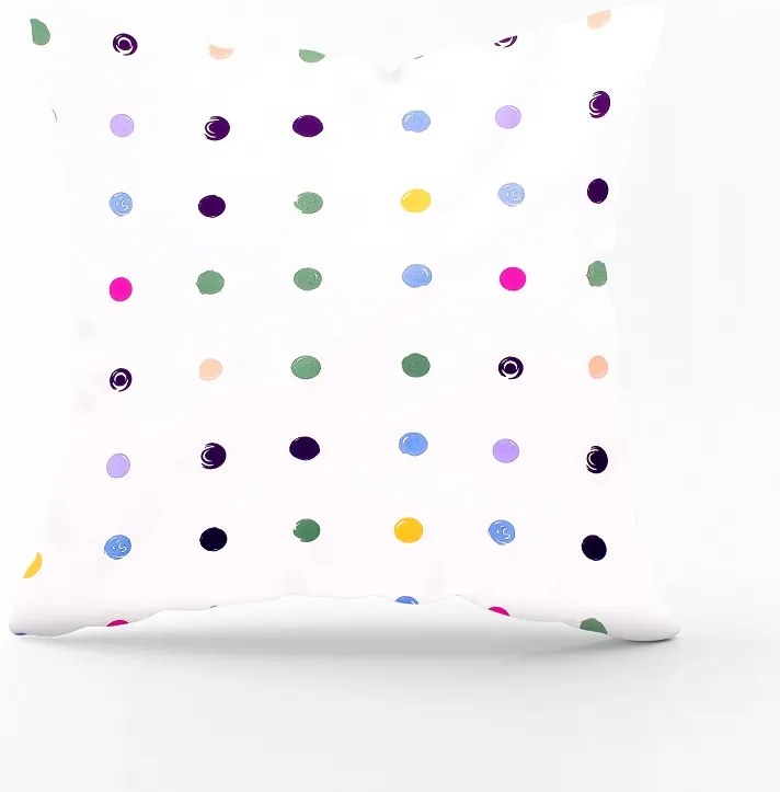 Bavlnená obliečka na vankúš - bodky Veľkost obliečok: 40 x 40 cm, Zapínanie: Gombíky