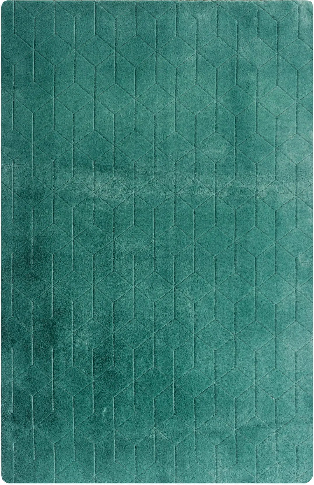 TZ Zelený obdĺžnikový koberec 3D Rabbit Rozmer: 140x200 cm