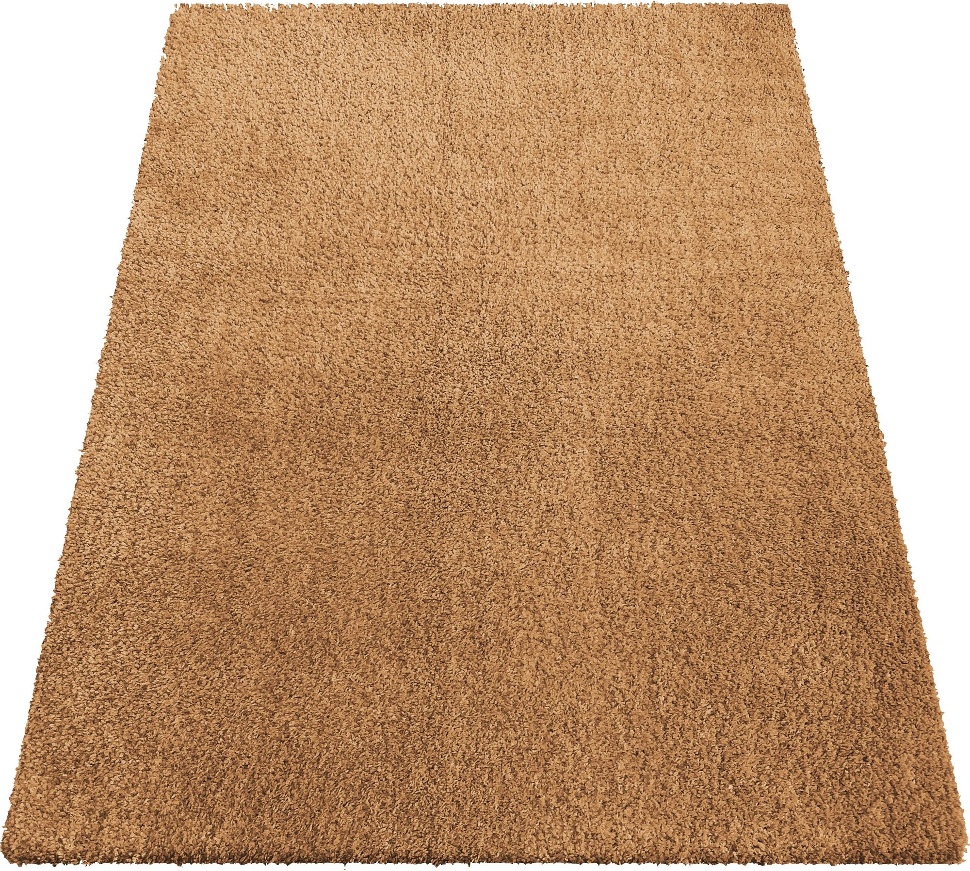 DY Obdĺžnikový hnedý shaggy koberec Kamel Rozmer: 120x170 cm