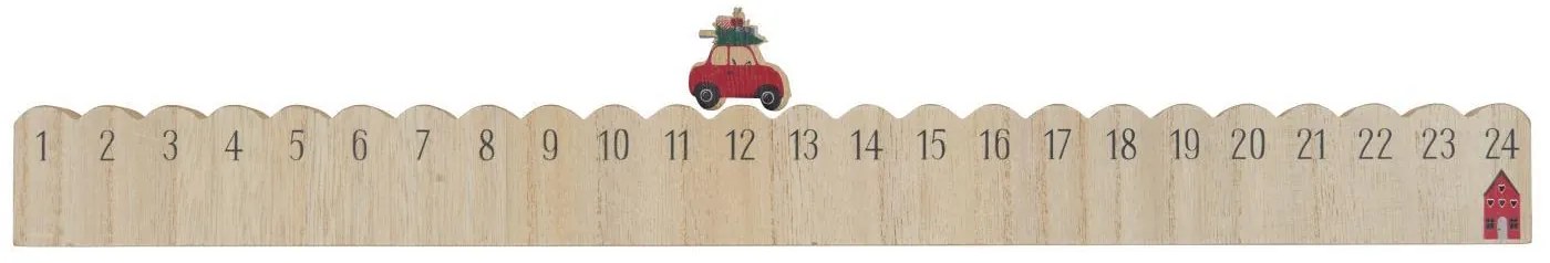 IB Laursen Drevený vianočný kalendár DRIVING CAR