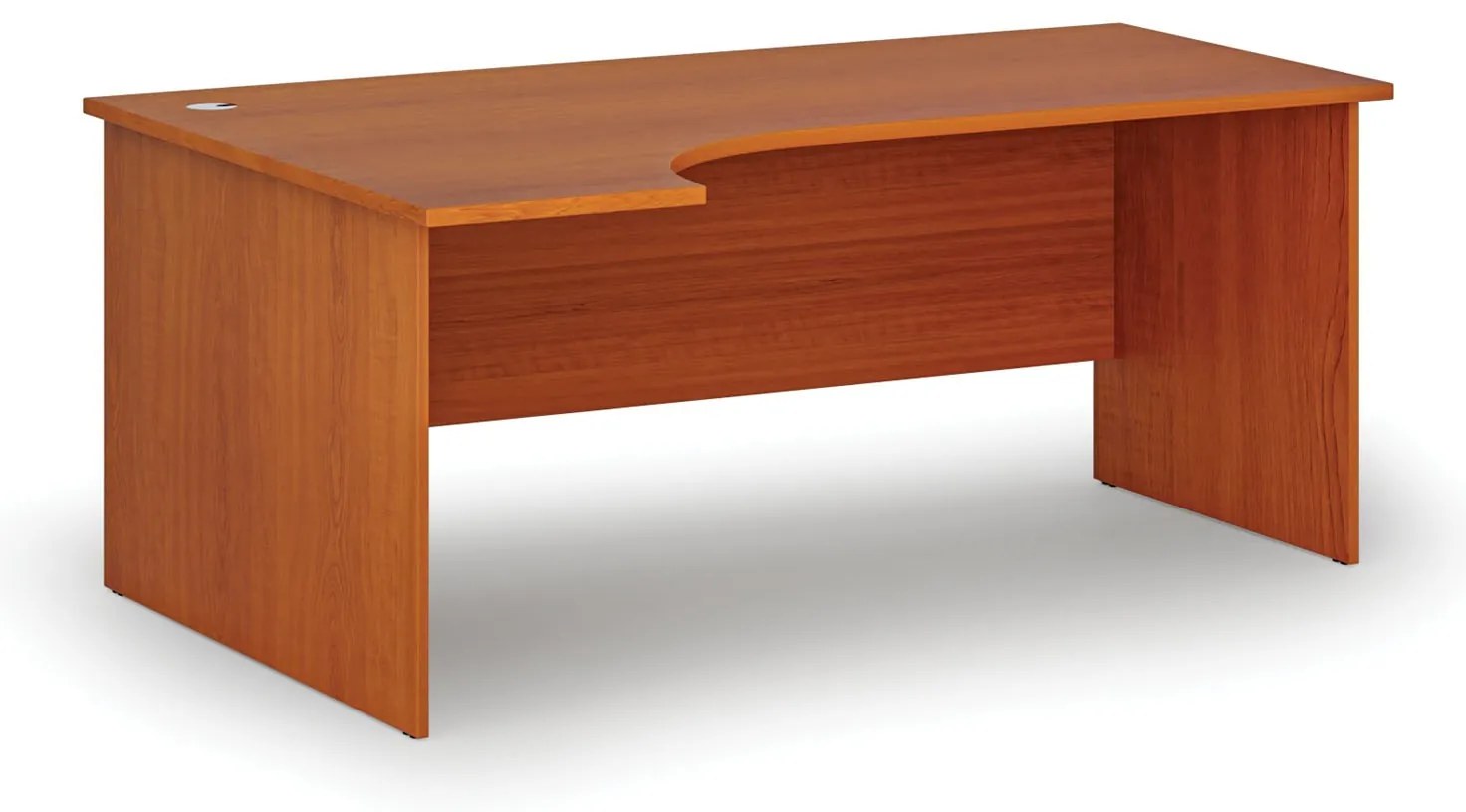 Rohový kancelársky písací stôl PRIMO WOOD, 180x120 cm, ľavý, čerešňa