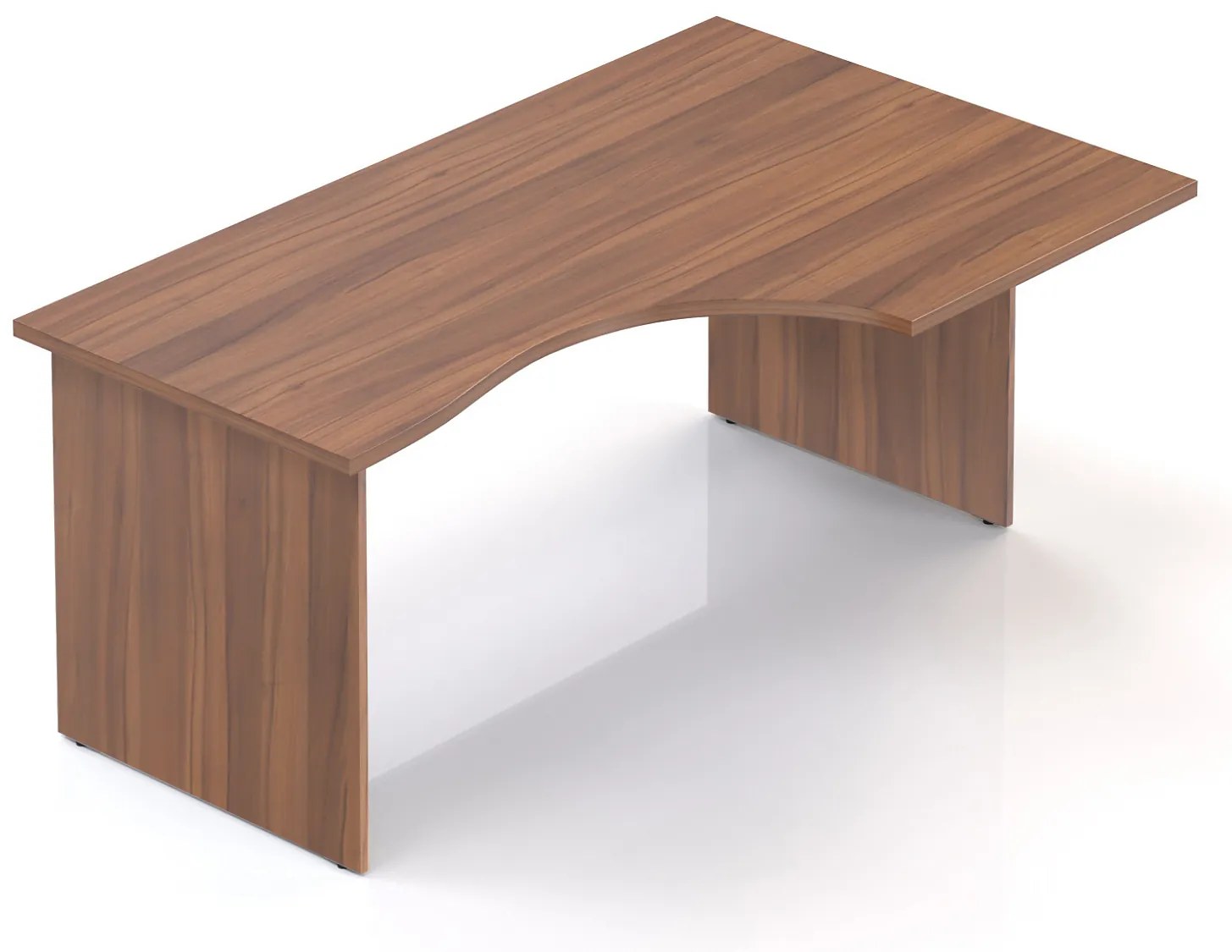 Ergonomický stôl Visio 160 x 100 cm, pravý, orech