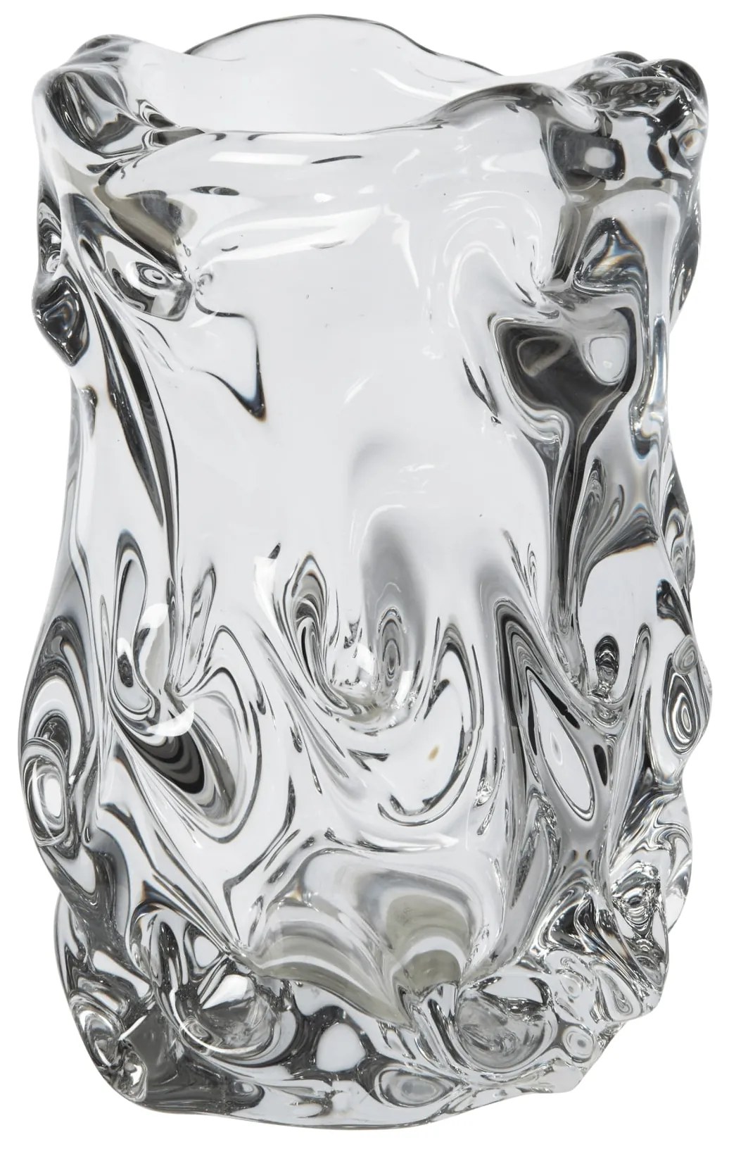 Ferm Living Sklenená váza Virelle Clear 24 cm