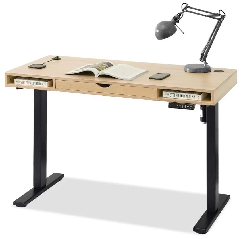 PC stolík Osto 120 (sonoma + čierna). Akcia -26%. Vlastná spoľahlivá doprava až k Vám domov. 1109832