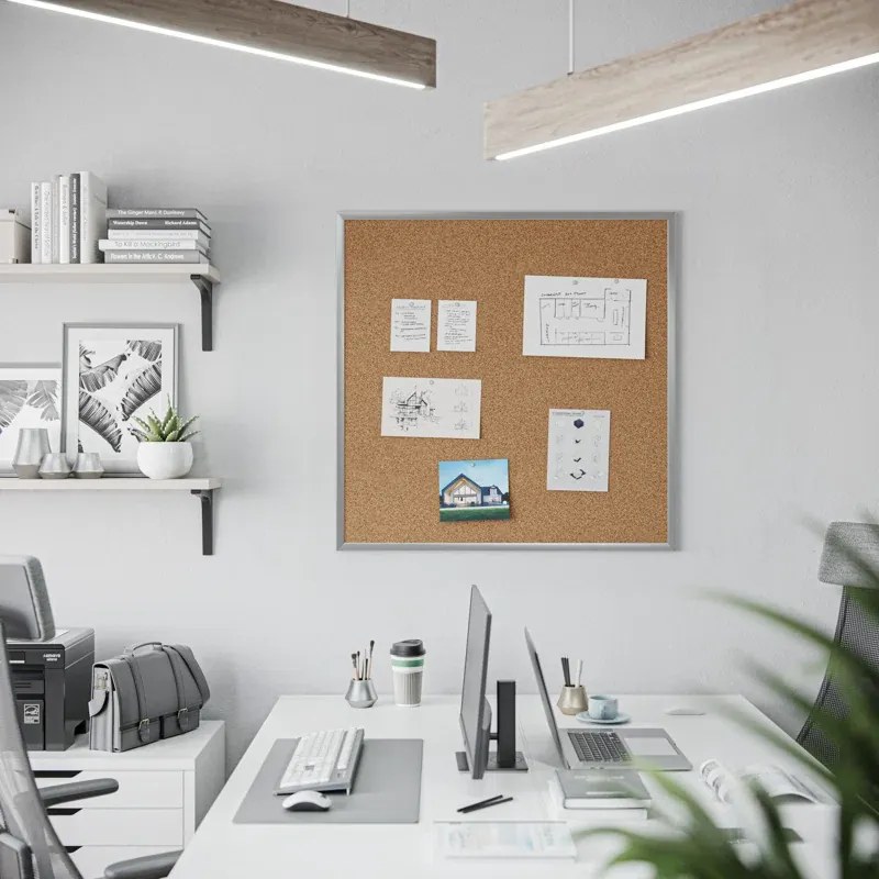 Toptabule.sk Korková tabuľa v hliníkovom ráme 180x120 cm