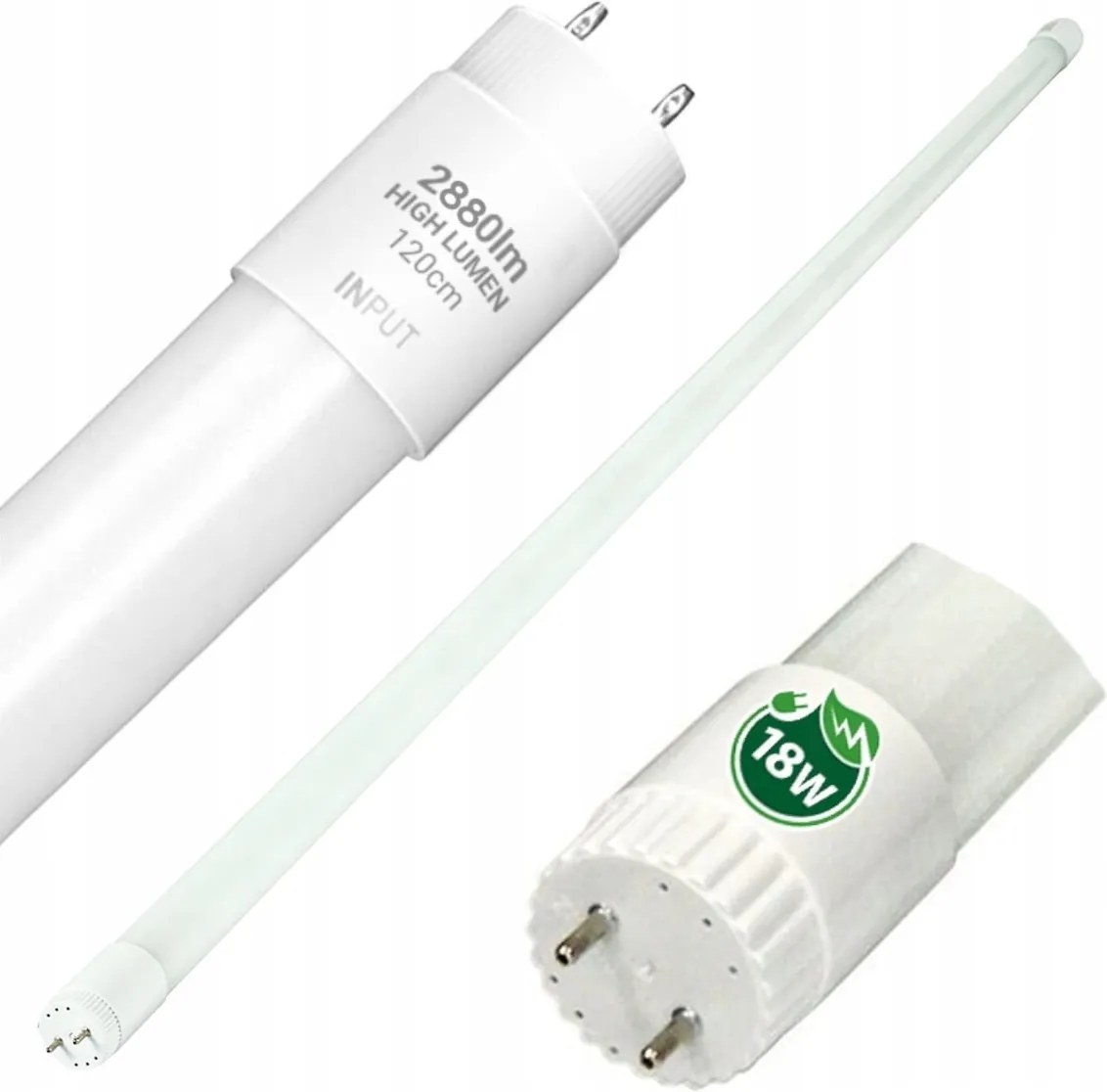 BERGE LED trubica HIGH LUMEN - 120cm - 18W - studená biela