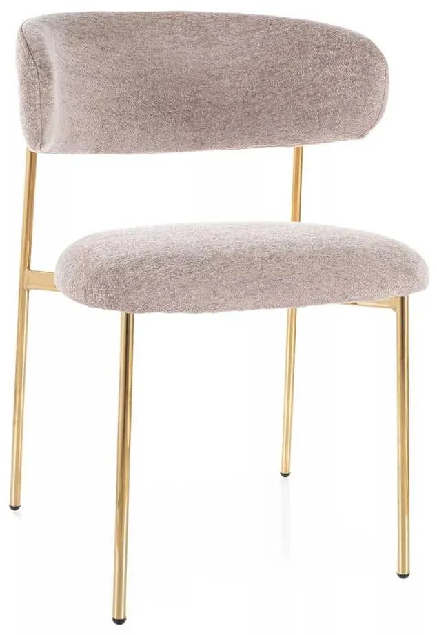 Jedálenská stolička Sally III, béžová / zlatá