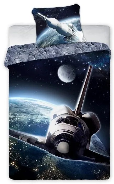 Obliečky Vesmír raketoplán 70x90 +140x200 FARO