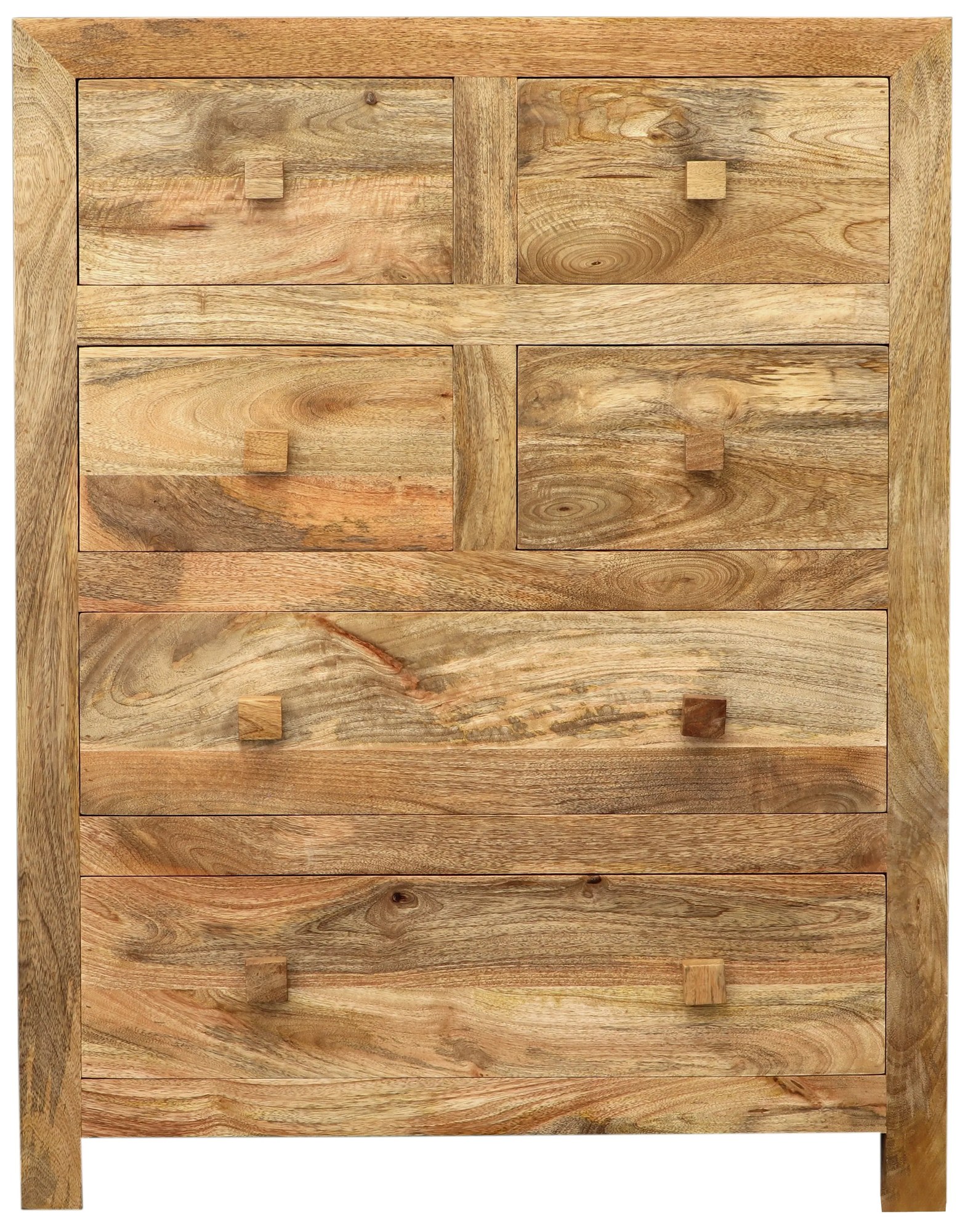 furniture-nabytek.cz - Vysoká komoda z mangového dreva 90x120x45