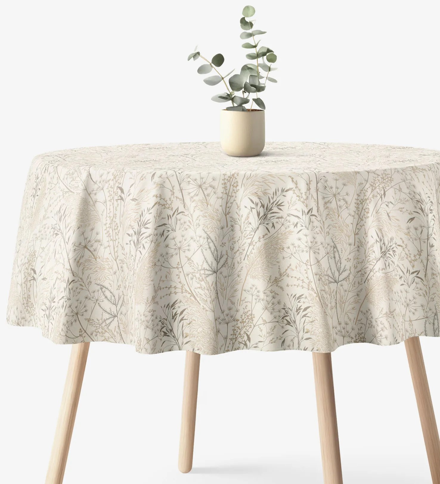 Goldea okrúhly obrus valencia - lúčne trávy Ø 150 cm