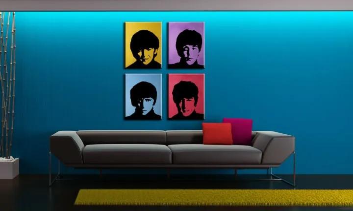 Ručne maľovaný POP Art obraz Beatles | rôzne rozmery