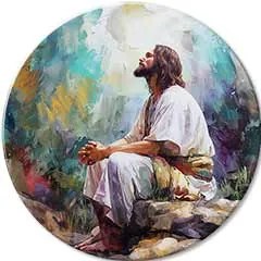 Okrúhle obrazy s akrylom Duchovný pokoj