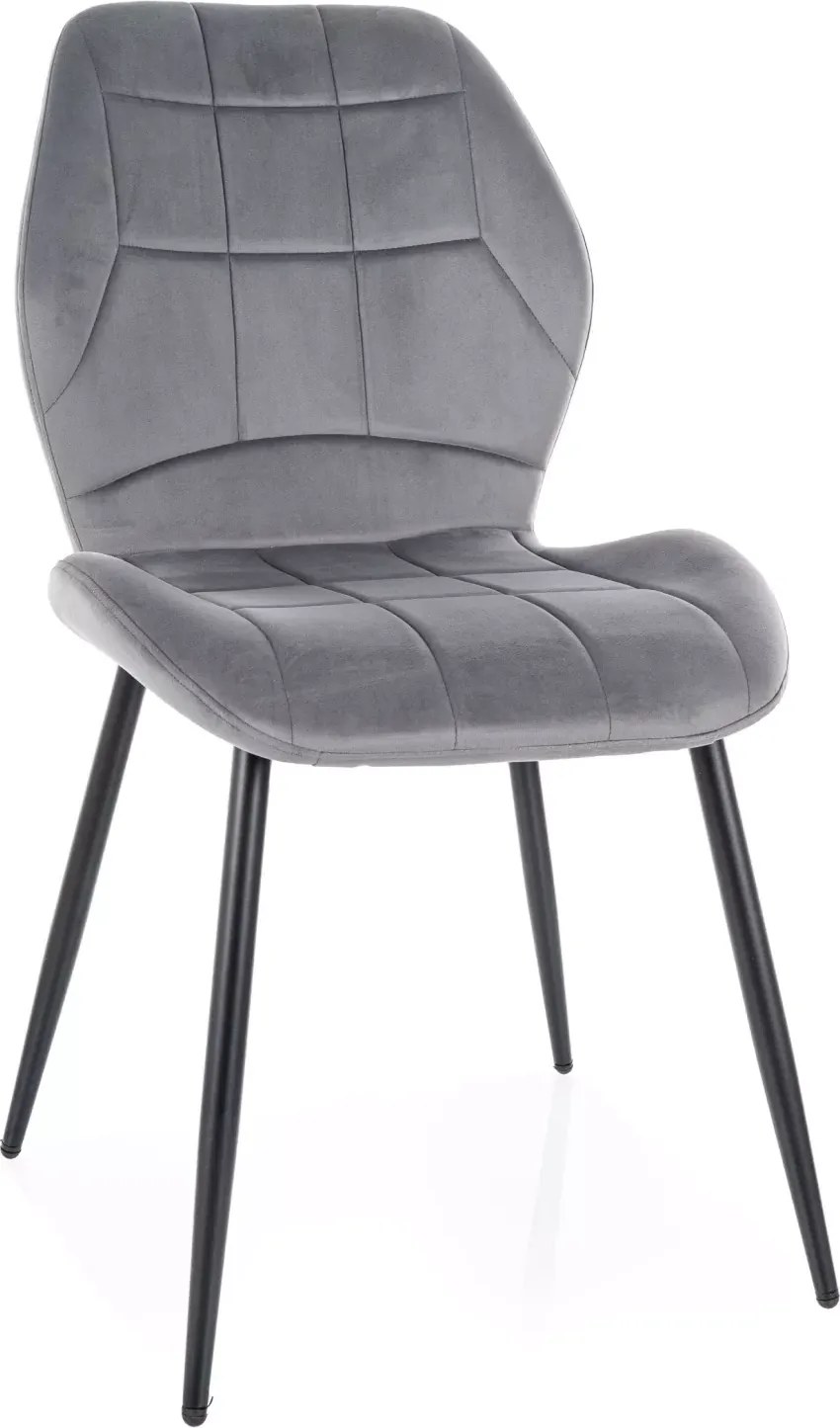 SI Stolička Jake Velvet sivý