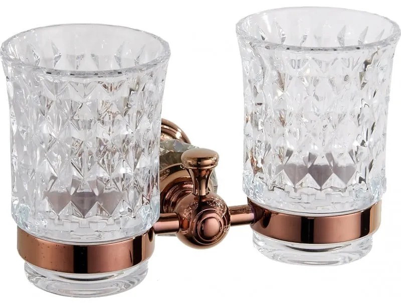 Mexen príslušenstvo, ESTELA držiak na kefku, ružové-zlato, 7011552-60