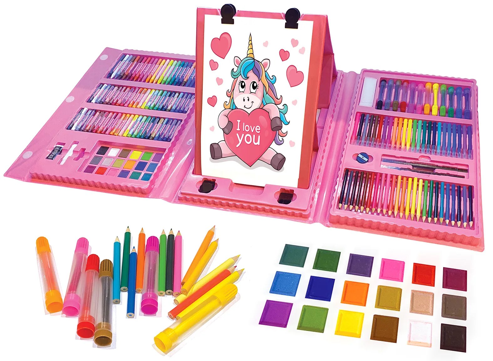 Bestent Ružová sada na maľovanie pre deti 176ks KID ART