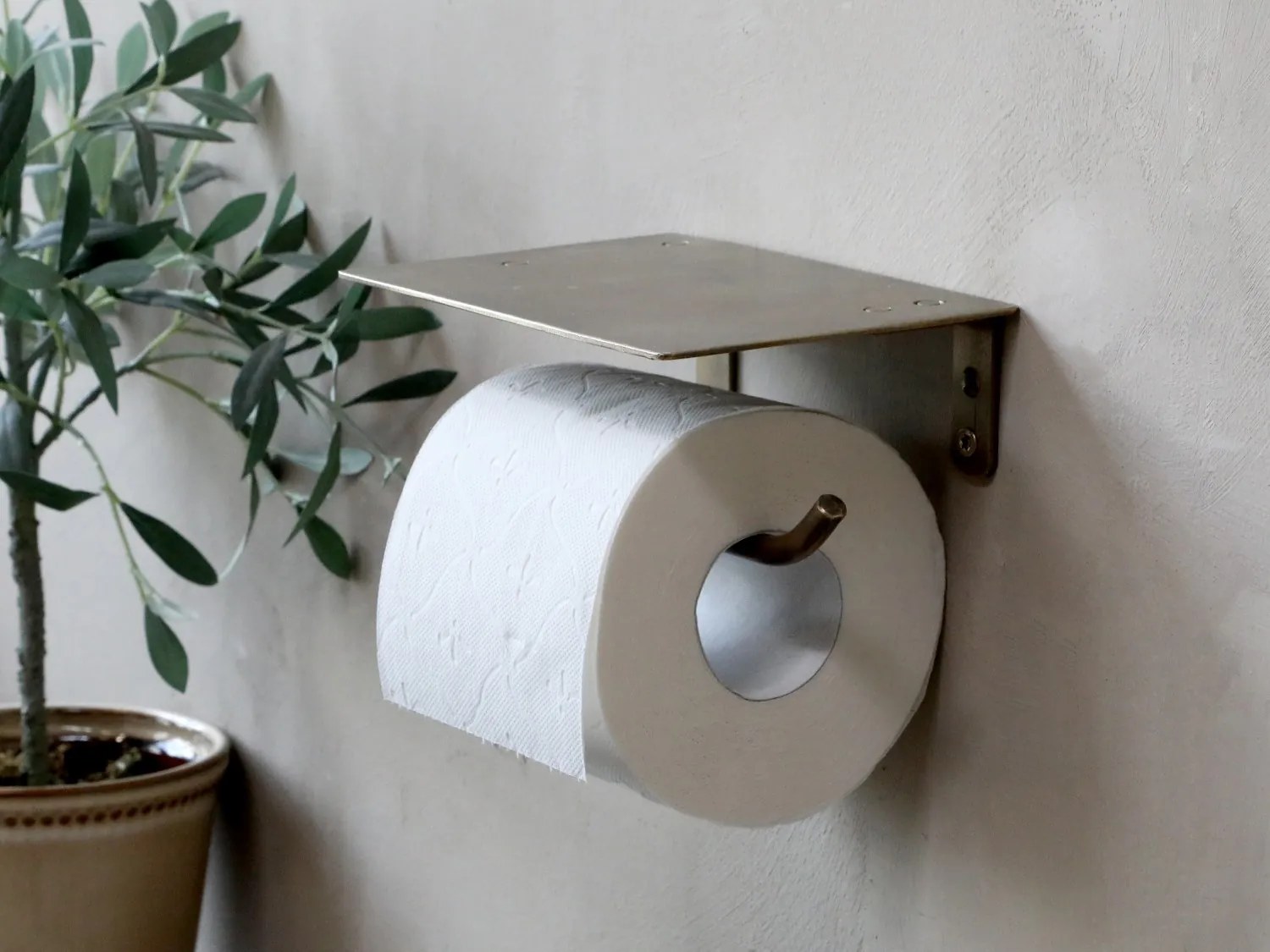 Bronzový antik kovový držiak toaletného papiera - 17*7*10 cm