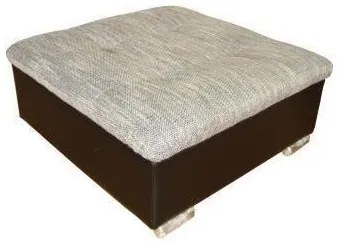 Taburet Faro 87x87, hnedá / tm. šedá (tiguan 106 / berlin 24)