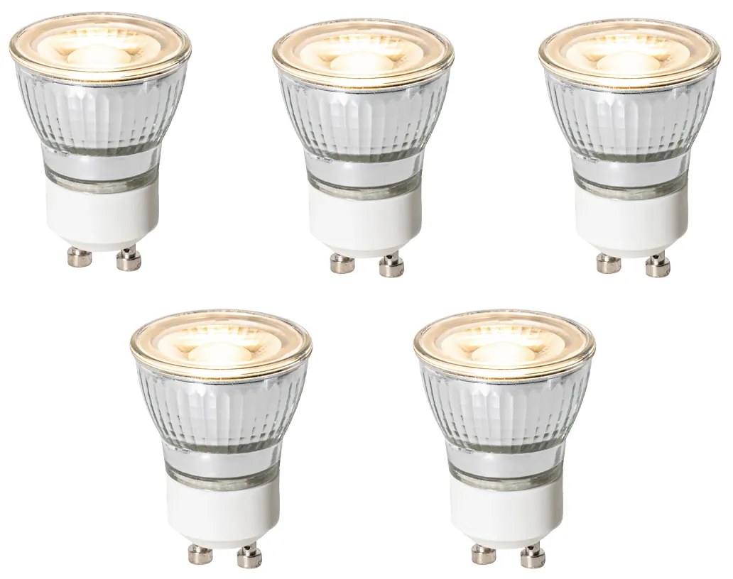 Sada 5 GU10 3-stupňových stmievateľných LED žiaroviek 35 mm 4W 220 lm 3000K