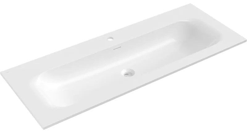 Mexen Vela, umývadlo na zapustenie 121 x 46,5 cm, biela lesklá, 25231200