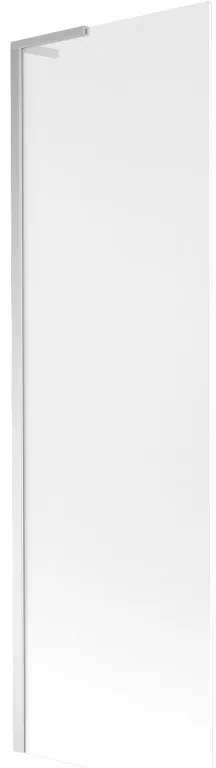 Mexen Next L, 1-krídlová vaňová zástena 60 x 150 cm, 6mm sklo námraza, chrómový profil, 895-060-000-03-30-01